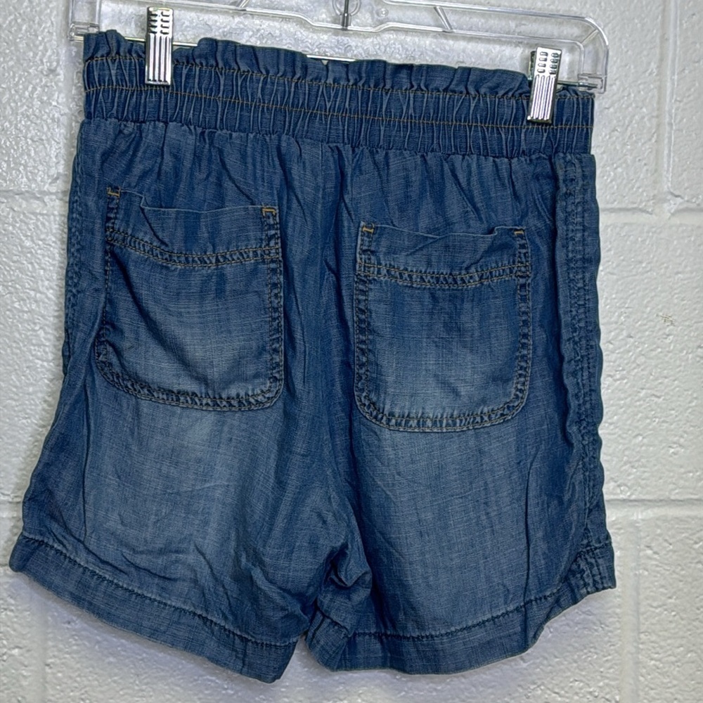Knox Rose Blue High Waist Denim Shorts - Picture 4 of 6
